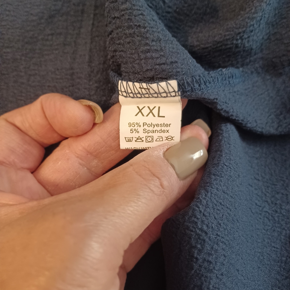 Amazon Linen Look Wide Leg jumpsuit romper Sz XXL - Picture 6 of 6